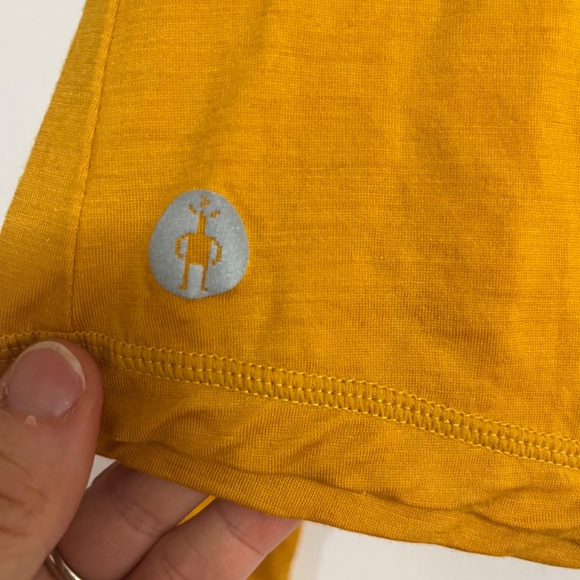 Smartwool Women's Active Crop Long Sleeve, Small, Goldenrod - Picture 6 of 6